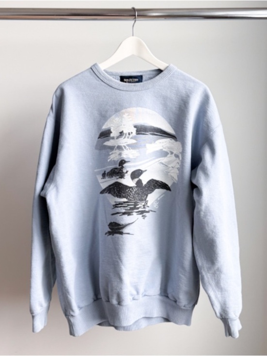 Non Fiction Other - Vtg 90s Non-Fiction Tiger Brand Loon Sweatshirt Made in Canada L Oversized